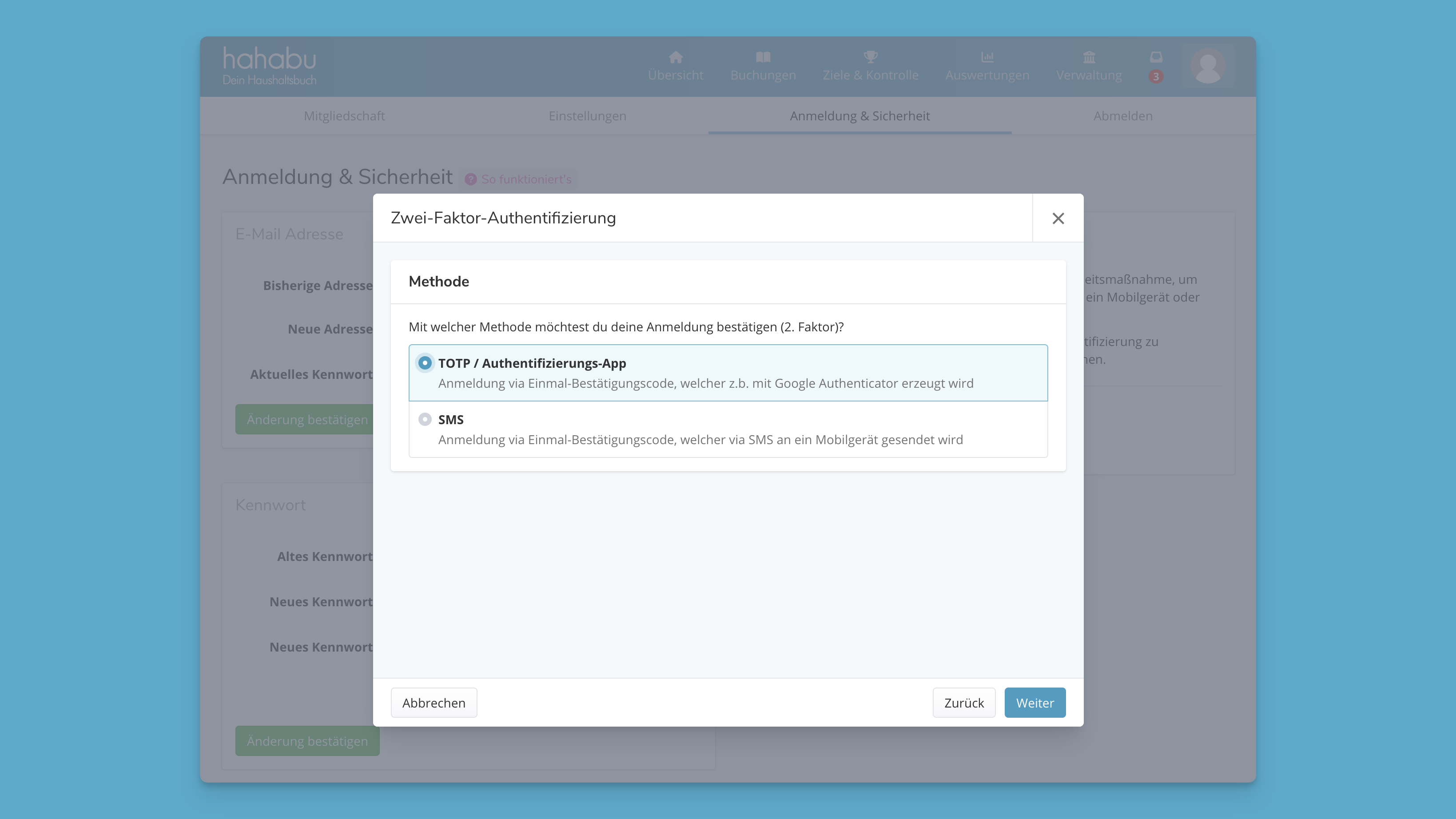 NEU: Zwei-Faktor-Authentifizierung